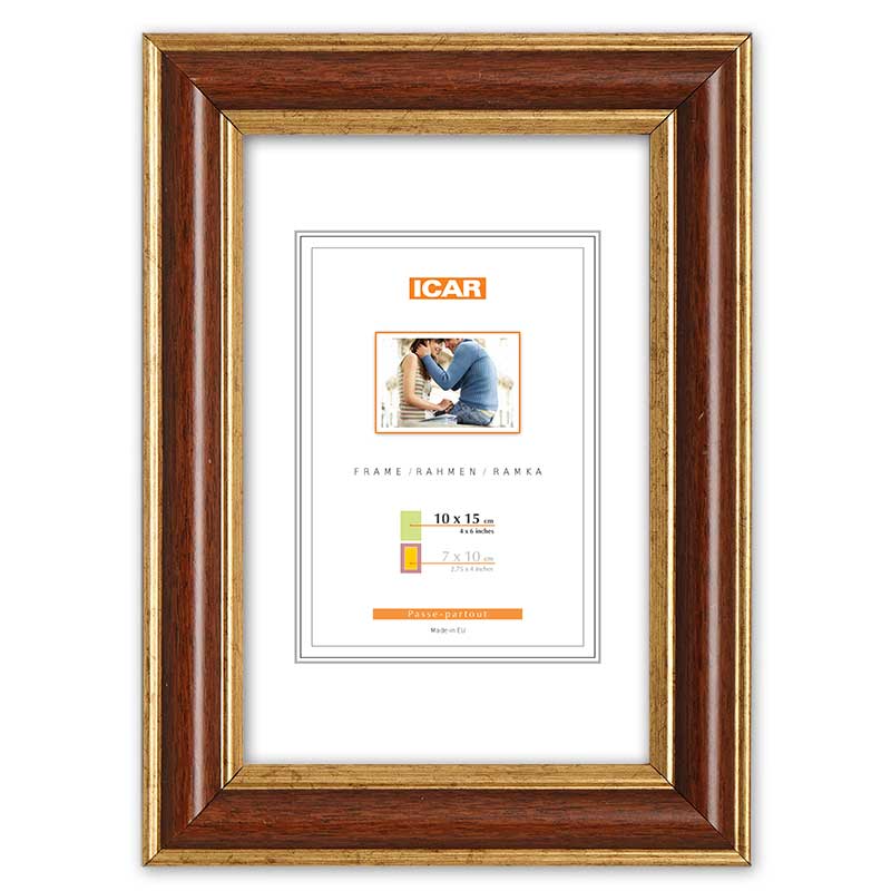 Kunststoffrahmen MIX T 33 braun hell